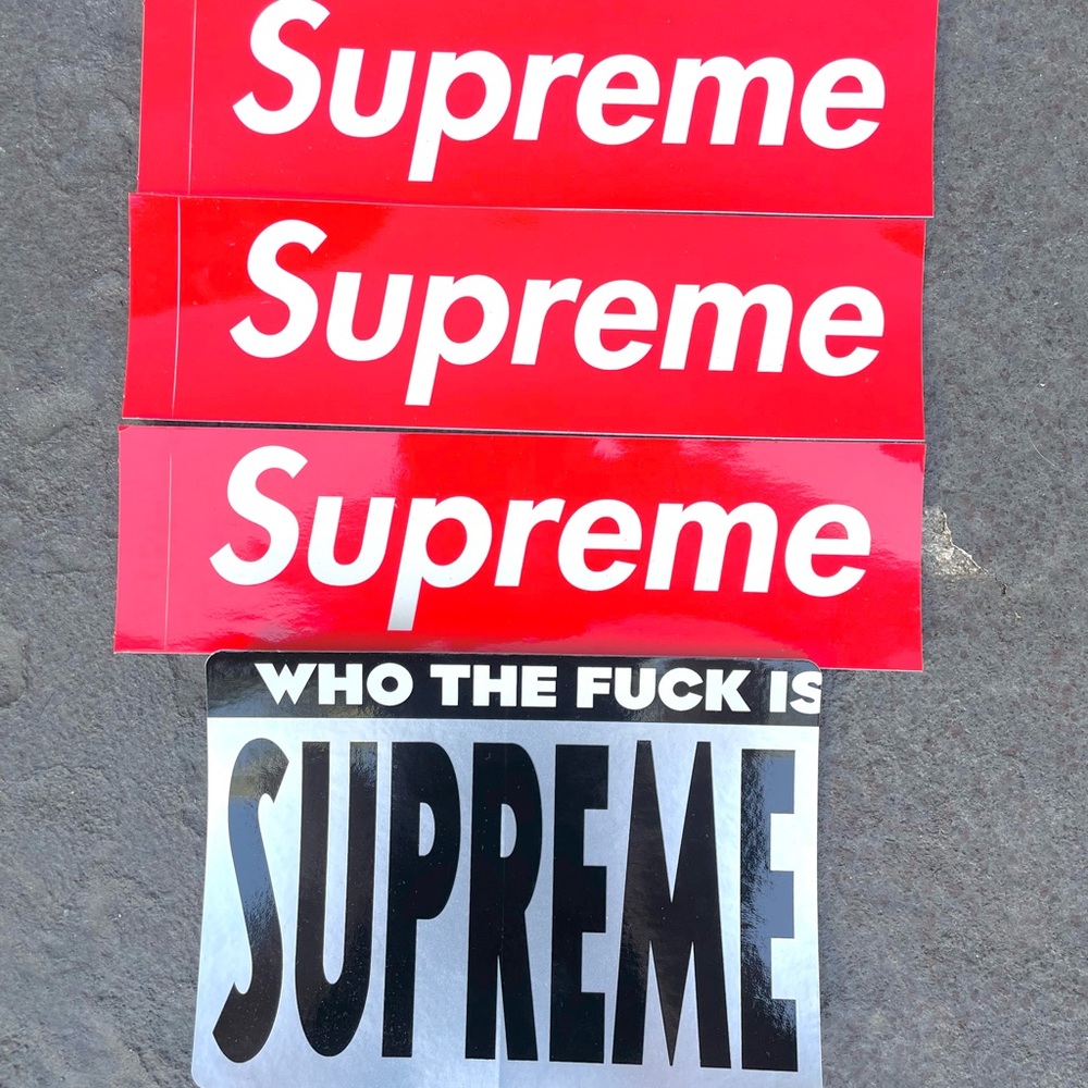 Miscellaneous Supreme Stickers (Lot of 4)